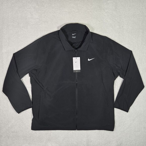 Nike Tour Repel Mens 3XL Golf Jacket Full Zip Water Repellent Black FQ0461-010 - Picture 1 of 6